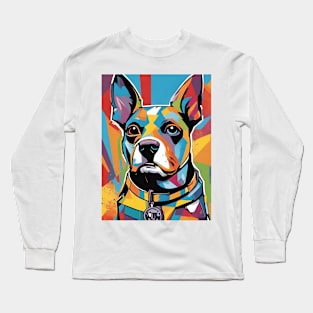 Dynamic Doggo: Pop Art Hero Long Sleeve T-Shirt